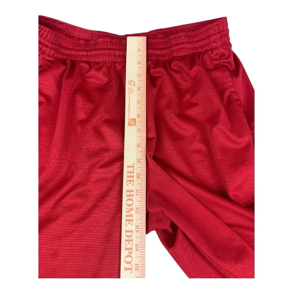 Nike Dri-FIT Basketball Shorts Mens Medium Red Black White Mesh Athletic Gym